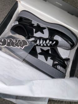 Black and grey Bapesta collab shoes (check description)