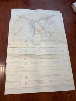 1948 USGS Colorado River Dolores River Plan Large Maps 11 Sheets 28x22 Dam Sites