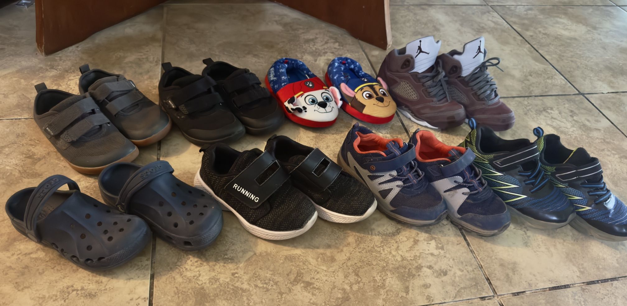 8 Pairs Of Boy Shoes (size 12-13)