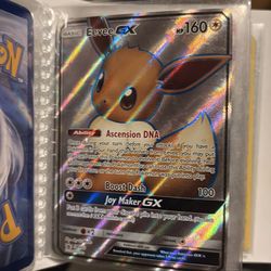 The Eevee GX (SM242) full art promo Pokémon card