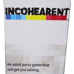 Incohearent Board Game Adult Party Game Card Game New in Box Guess the Gibberish