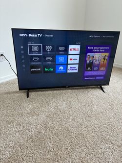 50 inch onn Roku tv brand new only used once does not come with box