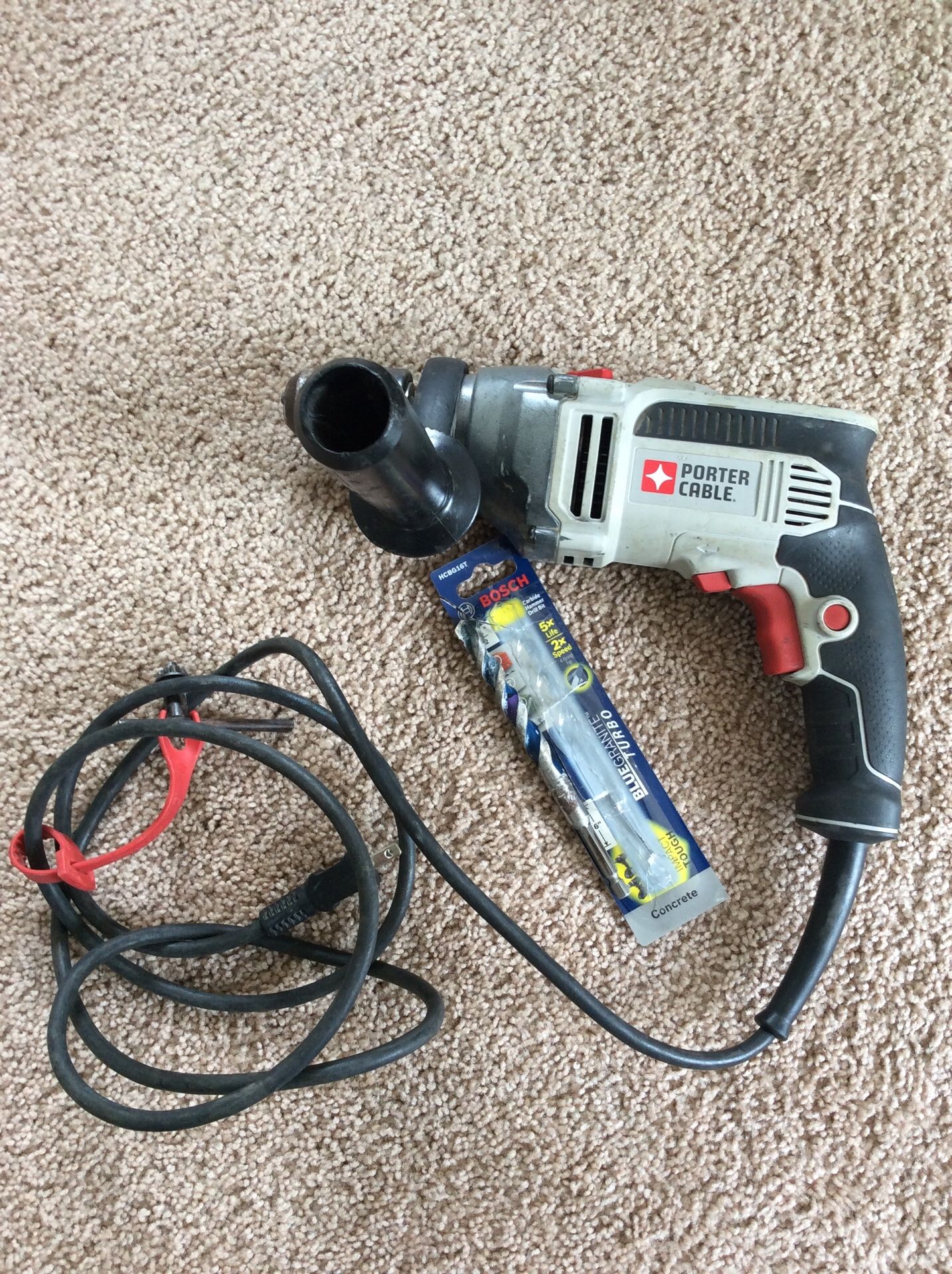 Hammer drill and bit