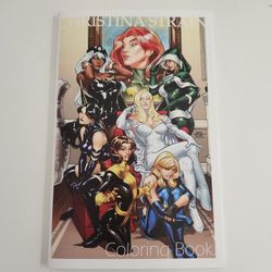 CHRISTINA STRAIN COLORING BOOK (2009) COMICS X-MEN SDCC  SKETCHBOOK Excellent 