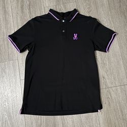 Black Psycho Bunny Polo