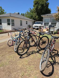 Bikes, chairs , wagons