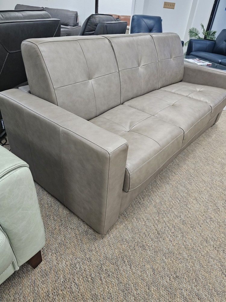 Italian Leather Sofa Sleeper Bed