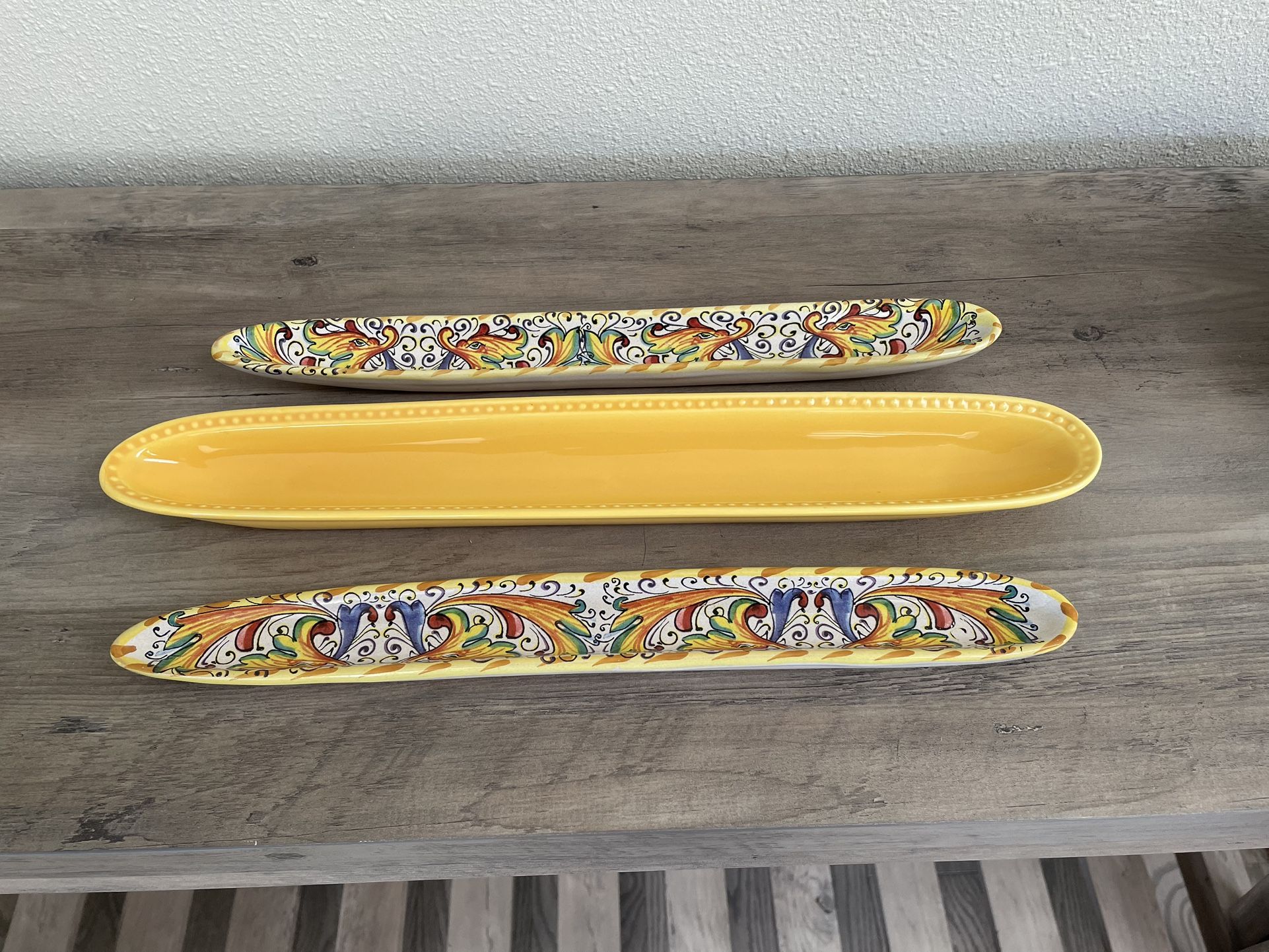 Italian Made Olive Boat Trays