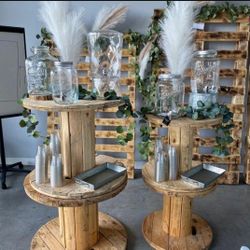Rustic Vintage Wooden Spools
