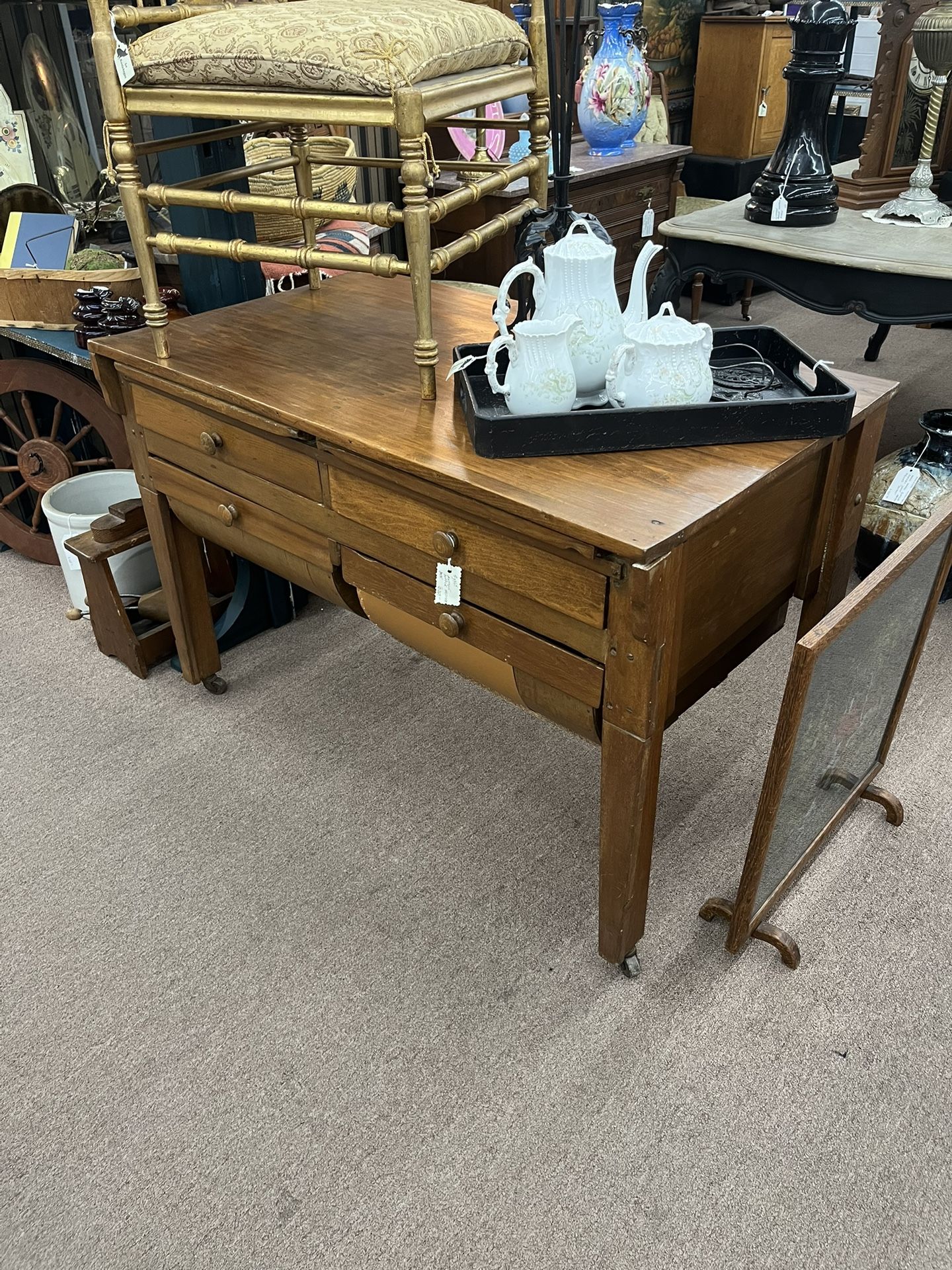 Antique Maple Hoosier Base