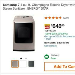 Samsung Electric Dryer 