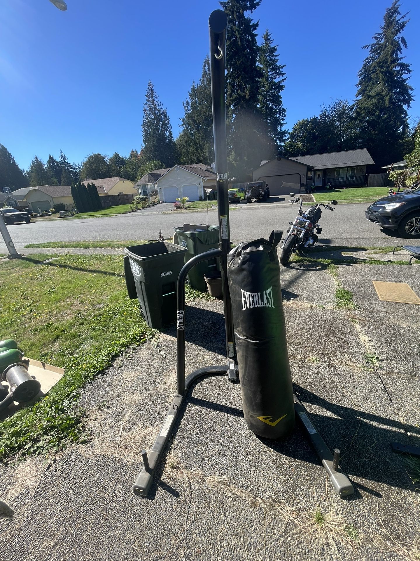 Boxing Bag And Pull Up Bar