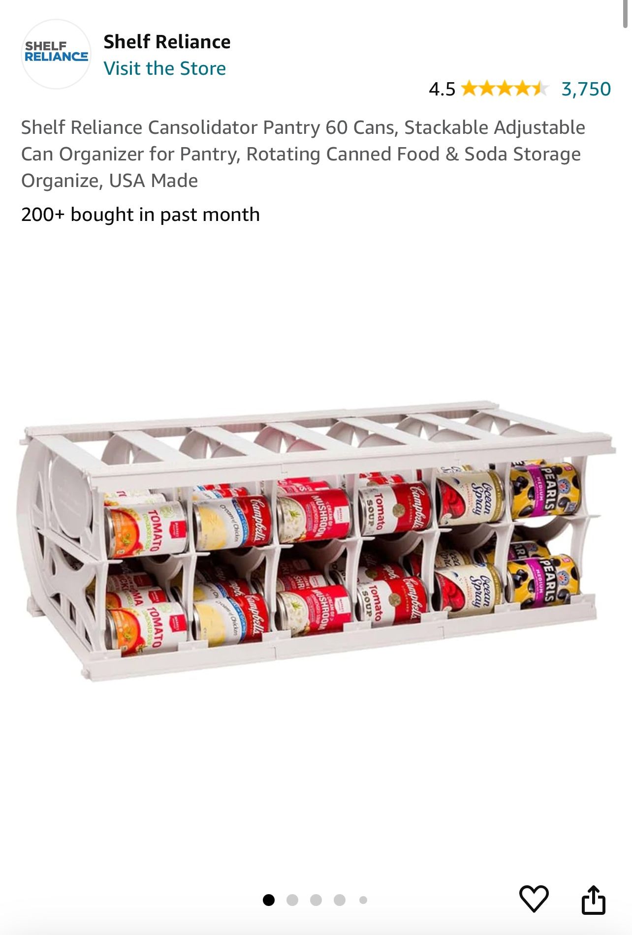 Pantry Can Organizer (Shelf Reliance)