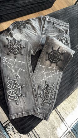 Black denim washed Jeans size (38)