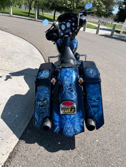 Custom Airbrushed Harley-Davidson Bagger Motorcycle
