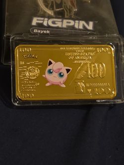 Pokemon Jigglypuff gold $100