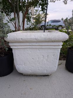 Square Stone Garden Planter