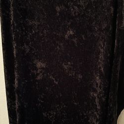 Crushed Velvet Black One Way Stretch Fabric 36”x62”