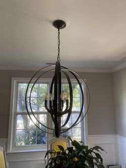 Globe chandelier