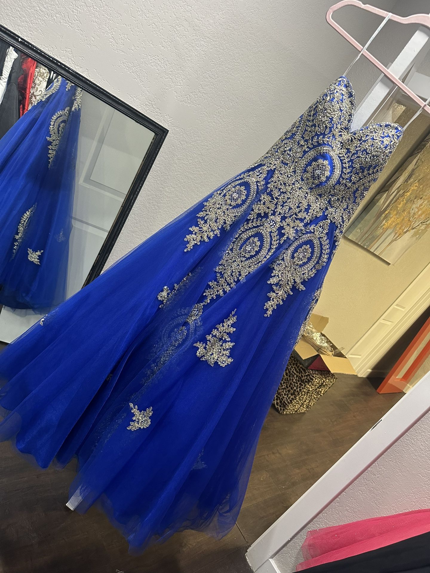 Beautiful royal blue Dress Size 14 NEW