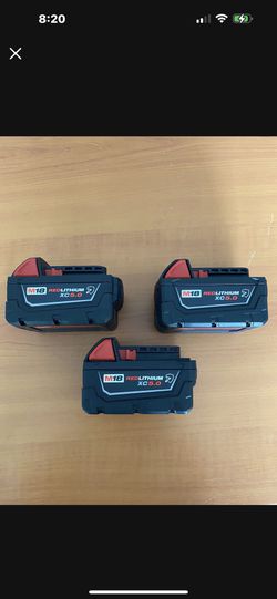 MILWAUKEE BATTERY DRILL 5.0 AH  $ 60 EACH
