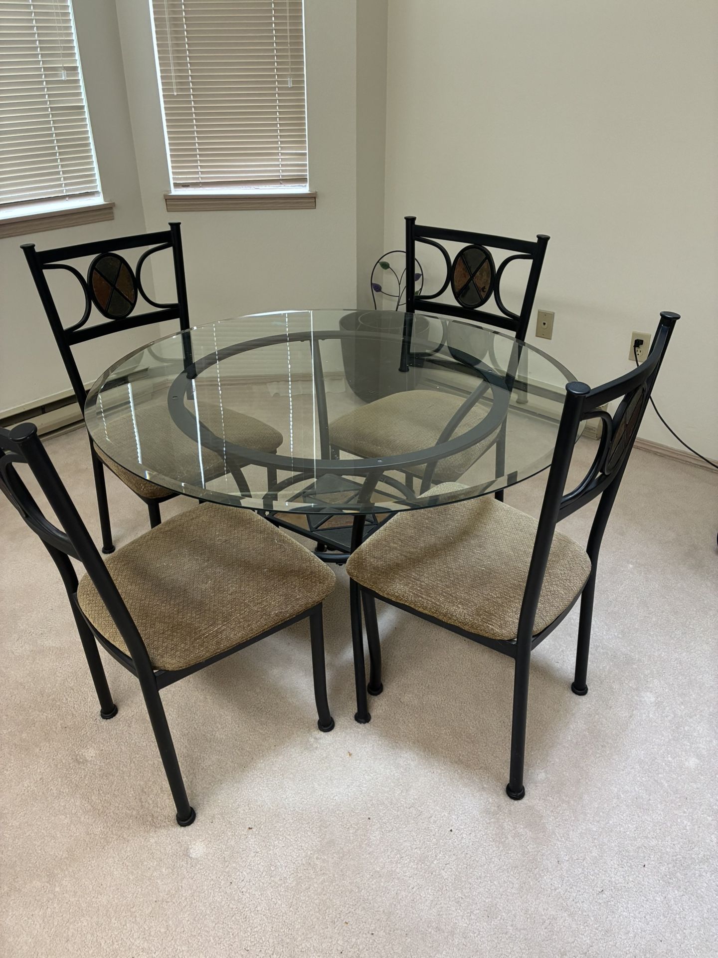 Glass Table Set