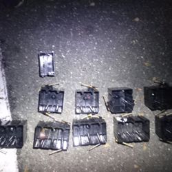 Multiple Random Left Over Conjunction Boxes Electric Framing Black