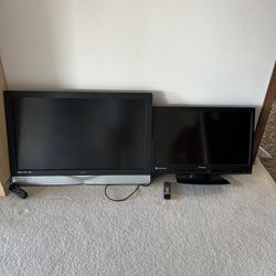 2 TVs - 40 Inch Visio And 32 Inch Sylvania 