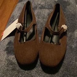 Cider Corduroy Mary Jane Flats Size 40 Women’s New With Tags Color Brown Us Women’s 9 9.5