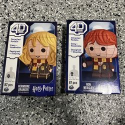 Harry Potter 4d Puzzle New Ron Weasley Hermione Granger
