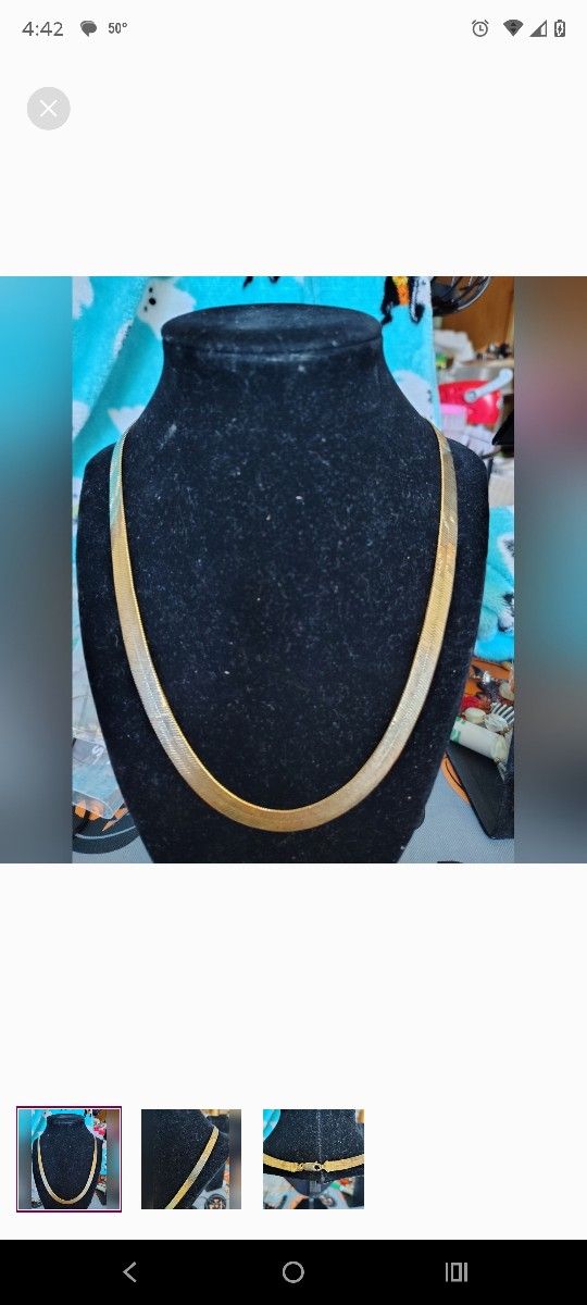 Vintage Chunky Gold Tone Chain