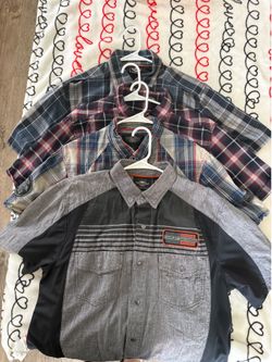 Harley-Davidson Men's Button-Up Shirts Lot of 4