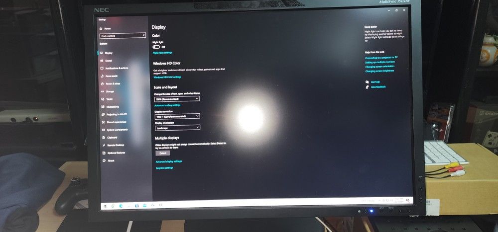 NEC MultiSync PA242W-BK - LED Monitor - 24.1 inch