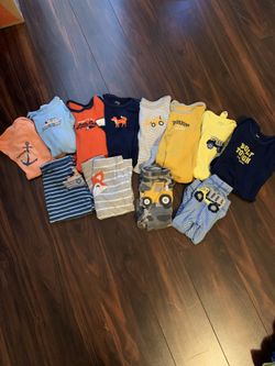 Infant boy’s 3 piece sets- 2 bodysuits -1 pant. Size 12 months $2 each all for $ 8