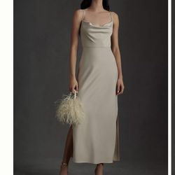 BHLDN Champaign Bridesmaid Dress, Size 12