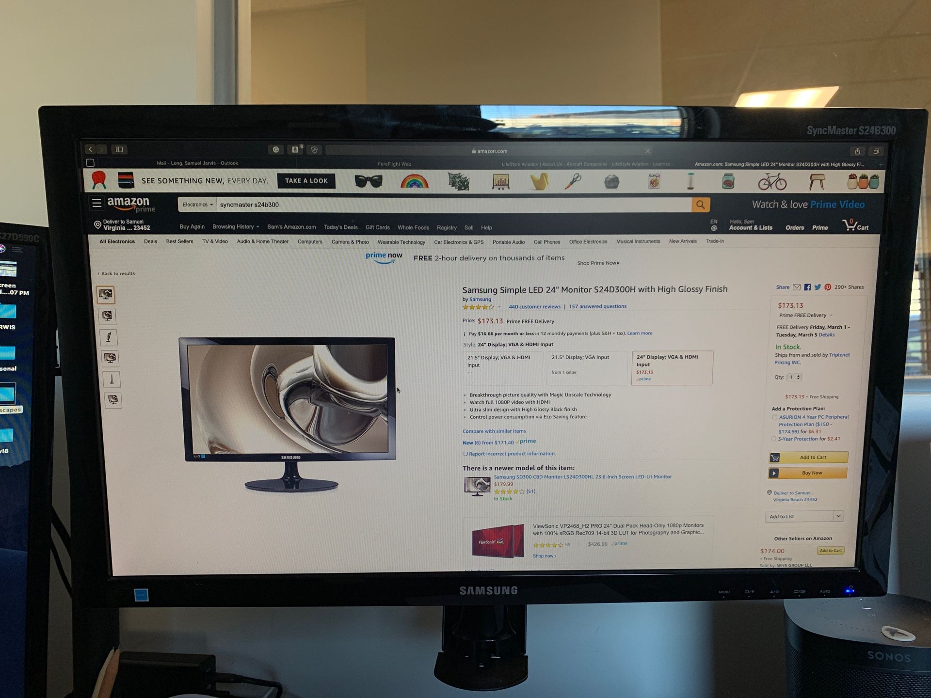 Samsung LED Monitor Syncmaster S24B300