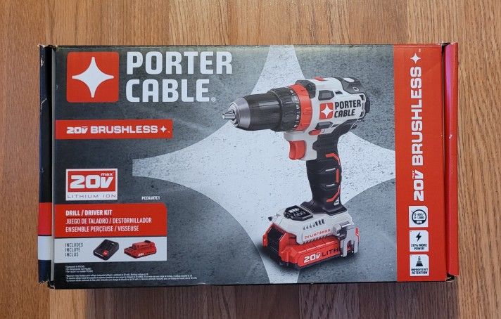 New Porter Cable 20v Cordless Brushless Drill Kit $90 Firm Pickup Only 