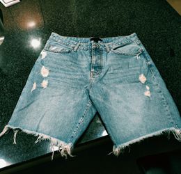 Distressed cut off shorts size 33
