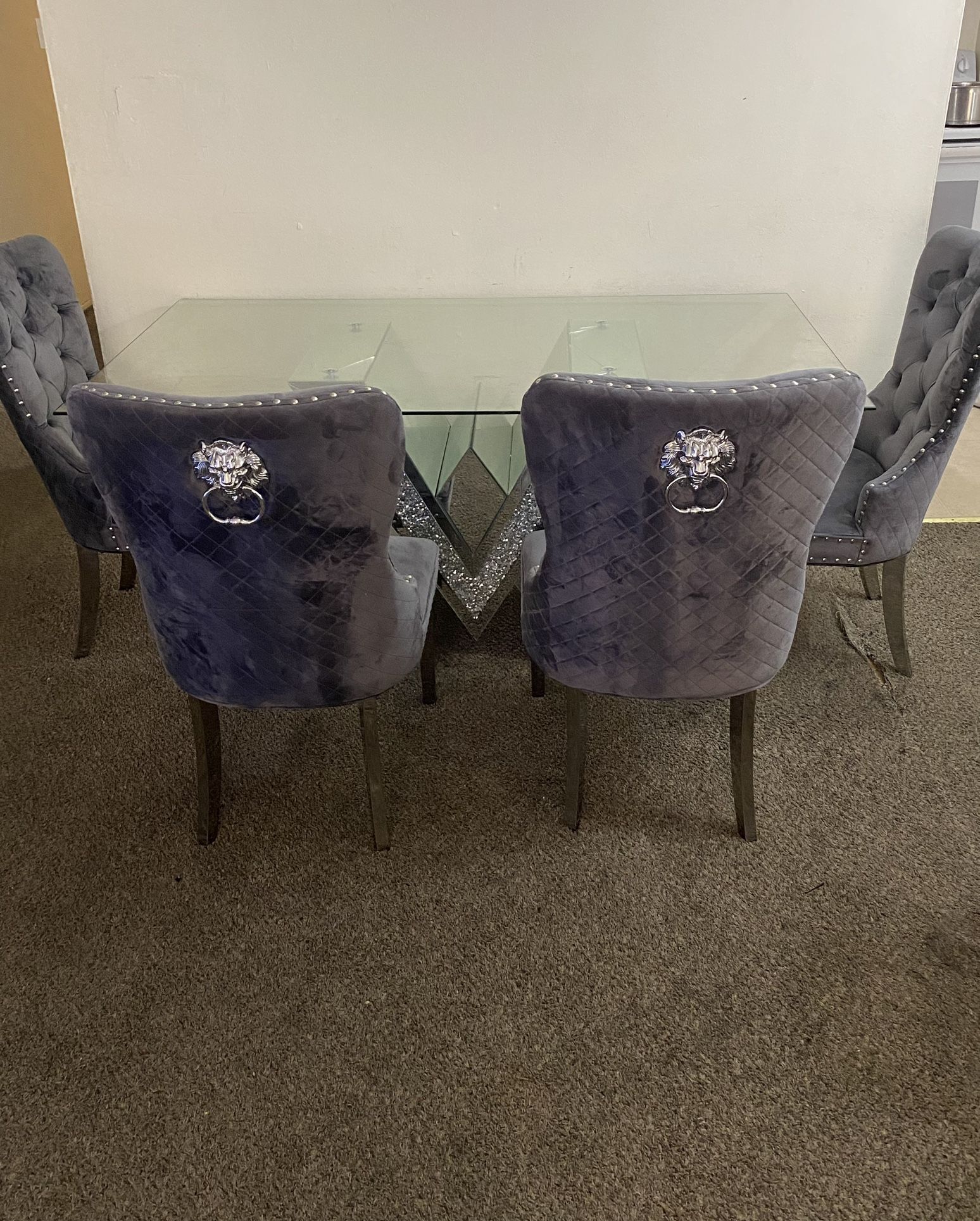 Dinning Set Table & 4 Chairs