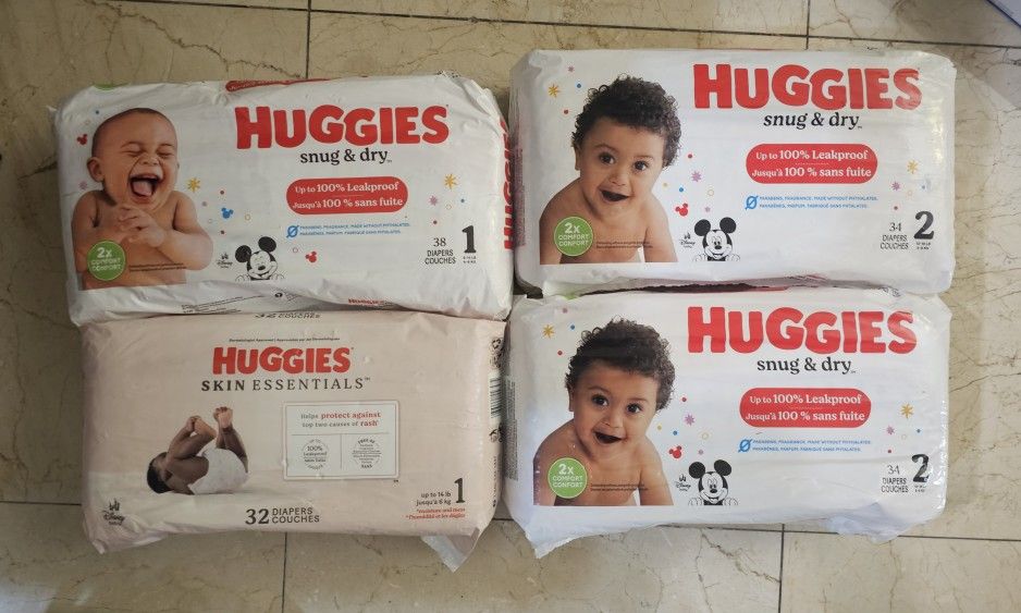 Hugging Diapers Size 1 And 2