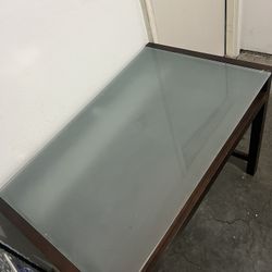 Frosted Glass Desk