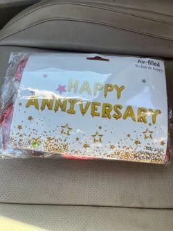 Happy anniversary balloon decorations