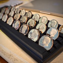 Kennedy near-perfect proof coins of various dates