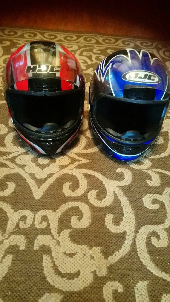 HJC Helmet Blue EL&Red Large ($75each)