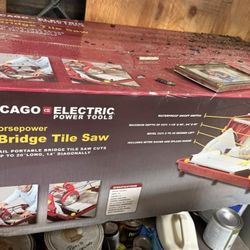 chicago electric 7'' bridge tile saw 1.5 Hp