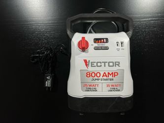 VECTOR 800 Amp Jump Starter with USB Power