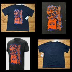 New York Knicks loose fit Courtside Men's Nike NBA Max90 T-Shirt size L NEW!