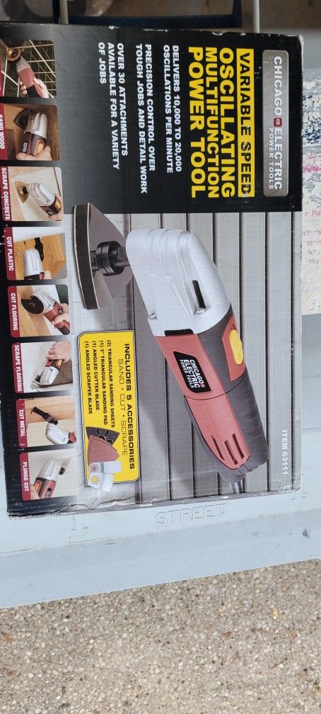 Variable Speed Oscillating Multifunction Power Tool made by Chicago Electric Power Tool