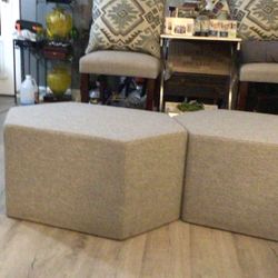 Light Gray Ottoman By Blu Dot 