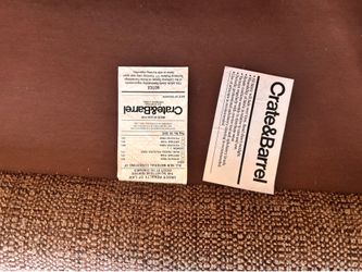 Two Crate & barrel sofas